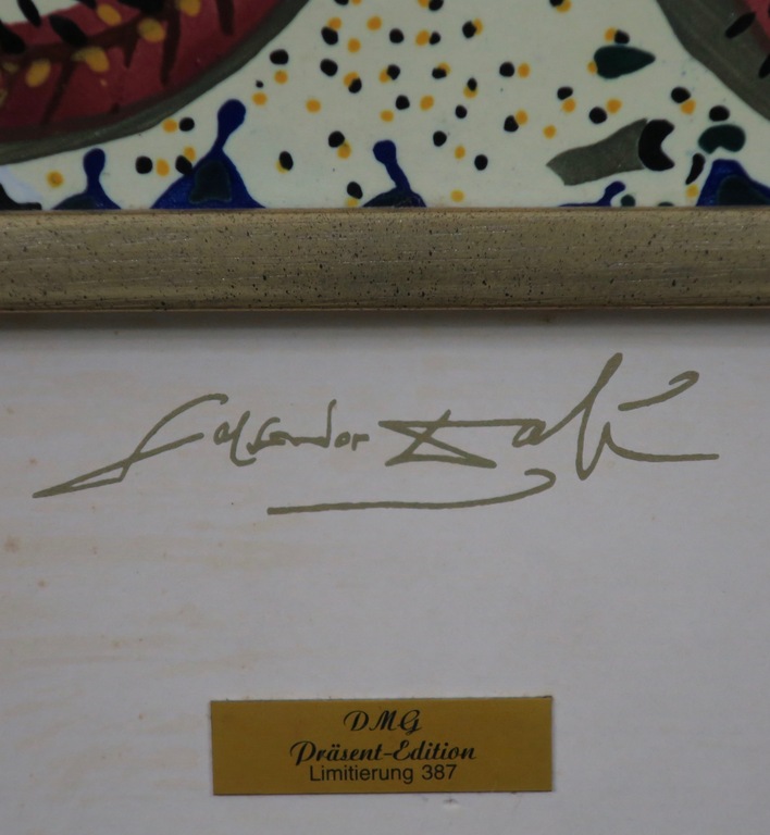 Tegel van aardewerk met ontwerp van Salvador Dali, LÂ´Etoile de Mer - Ingelijst kopen? Bied vanaf 100!