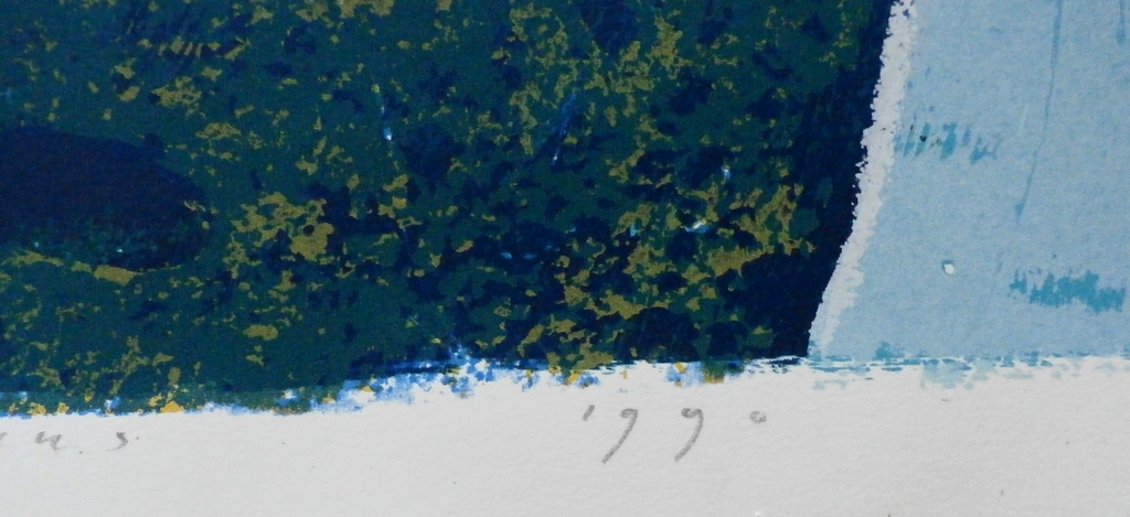 Piet Warffemius - Piet Warffemius - zeefdruk: Telephone call from an island - 1990 kopen? Bied vanaf 60!