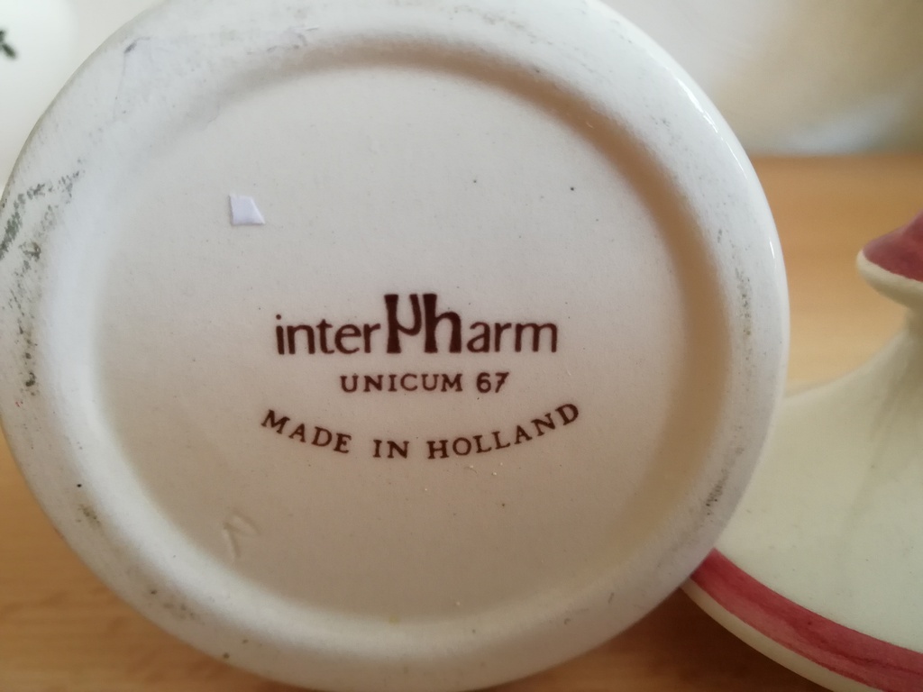 3 apothekers potten van interpharm unicum - made in Holland - perfecte staat kopen? Bied vanaf 15!