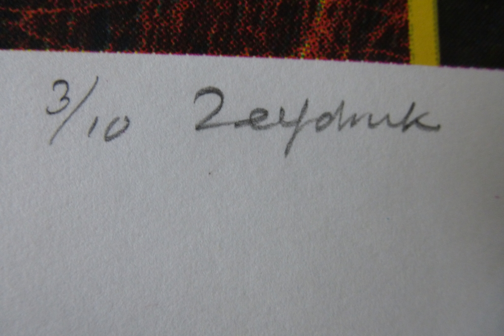 Titus Rudolphy, zeefdruk, handgesigneerd en genummerd, 2000 kopen? Bied vanaf 1!