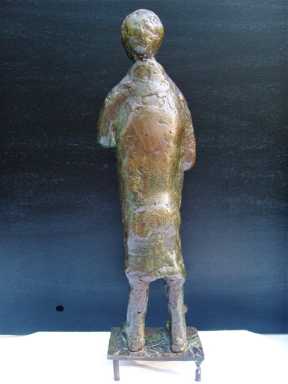 Onbekende meester: Bronzen beeld van staande man kopen? Bied vanaf 150!