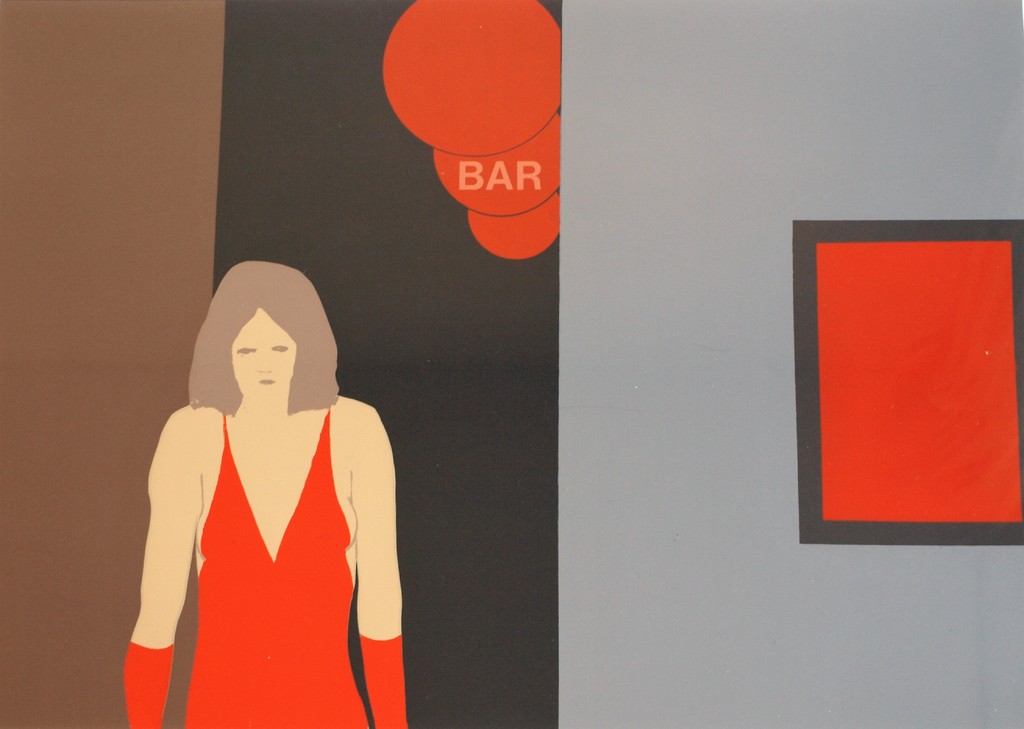 Coos Dieters: Zeefdruk , Stad – gesigneerd & ingelijst – 1976 – nr 13/15  kopen? Bied vanaf 35!