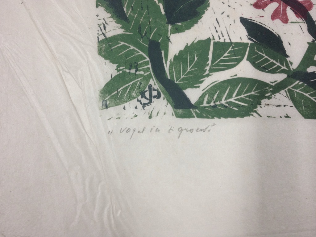 Jeanne Oosting, kleurenets, "Vogel in 't groen" kopen? Bied vanaf 100!