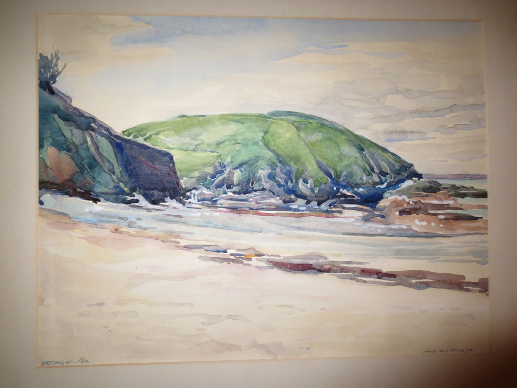 Hans van Dokkuim: Aquarel, Bretagne 1963 kopen? Bied vanaf 100!