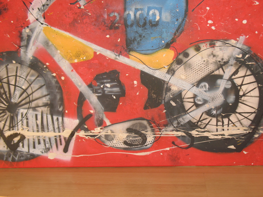 Herman Brood origineel schilderij "Motor (2000)" 100x120 kopen? Bied vanaf 2500!