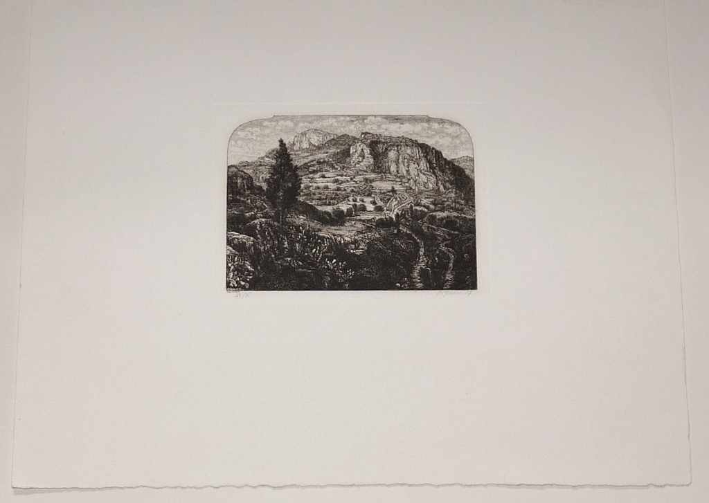 Dirk van Gelder, ets, landschap 1987 kopen? Bied vanaf 65!