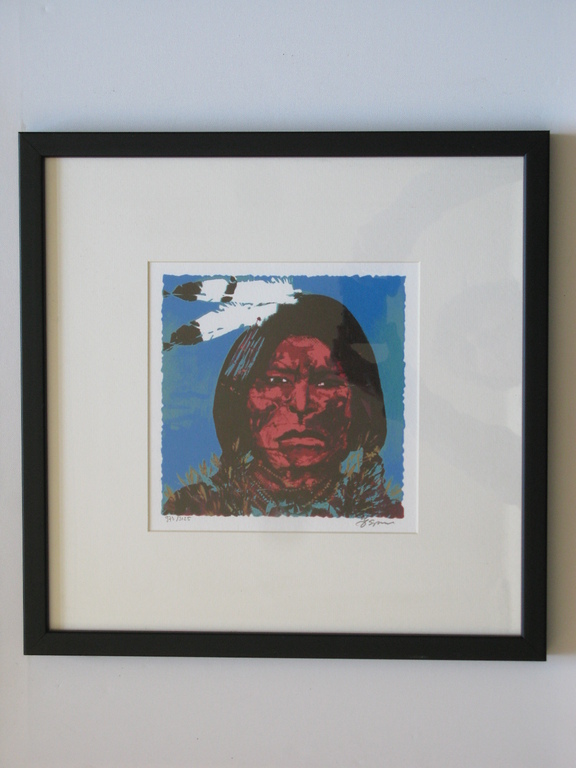 ESPEN GREGER HAGEN - ingelijste Lithografie - gesigneerd verkocht voor € 45!