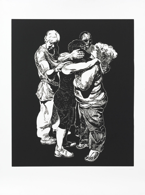 Stijn Peeters - Lino/Zeefdruk - zonder titel verkocht voor € 270!