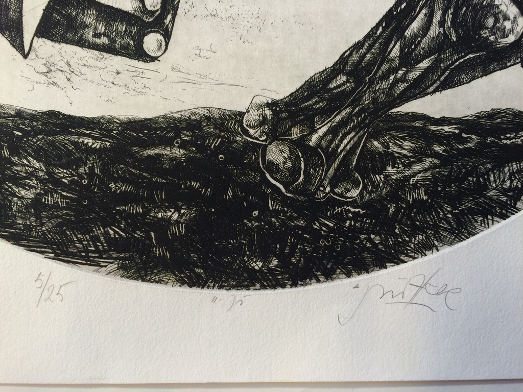 Willem Snitker, zonder titel (1975), ets, 5/25 hand gesigneerd kopen? Bied vanaf 25!