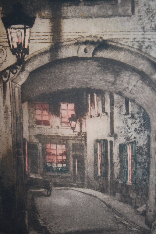 Jef Codron  - 1882-1942 - ETS VERLICHT STRAATJE kopen? Bied vanaf 40!