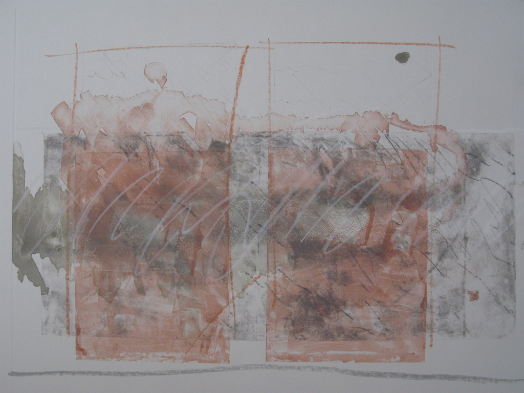 THEA FIGEE - grote abstracte ets/aquatint MONOTYPE nr. 1 uit 1 kopen? Bied vanaf 45!