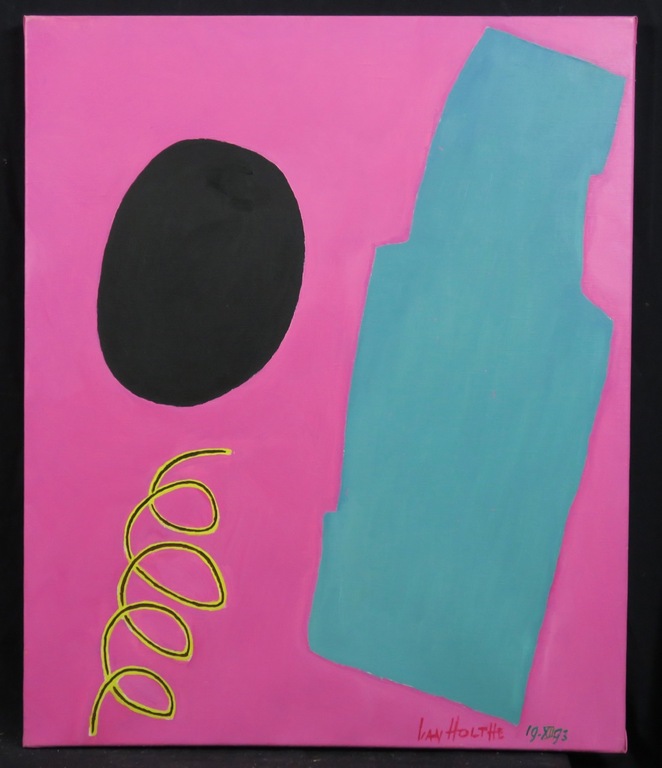 Jan van Holthe: Olieverf op doek, Divertimento  verkocht voor € 65!