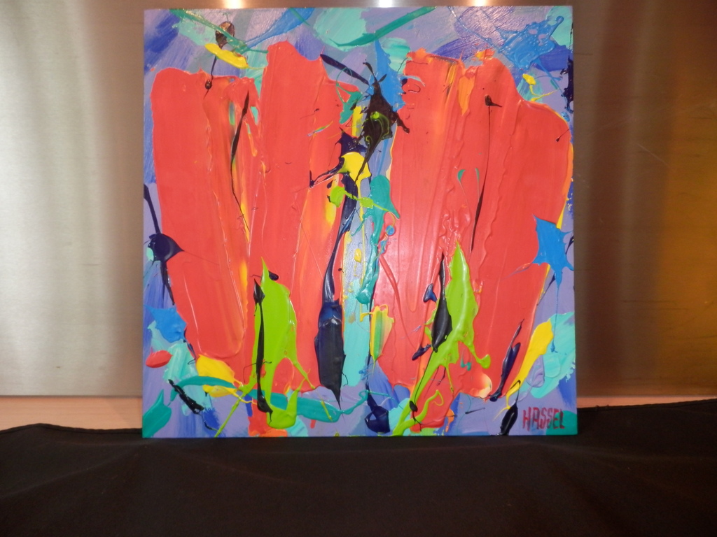 AD Van Hassel  Schilderij  RODE TULPEN kopen? Bied vanaf 35!