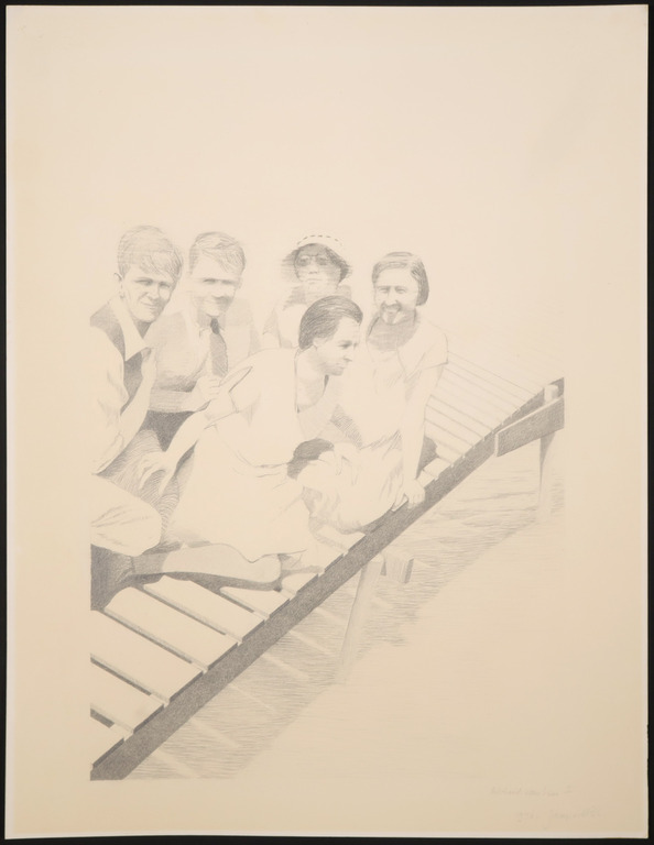 Jaap van der Pol: Potloodtekening, Afscheid van hen I kopen? Bied vanaf 35!