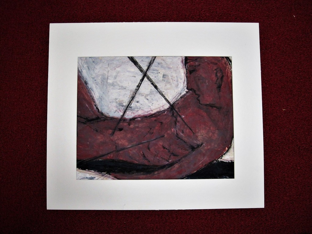 'Grote Expressionistische gemengde techniek 1959 "Naakte man liggend" gesigneerd kopen? Bied vanaf 1!