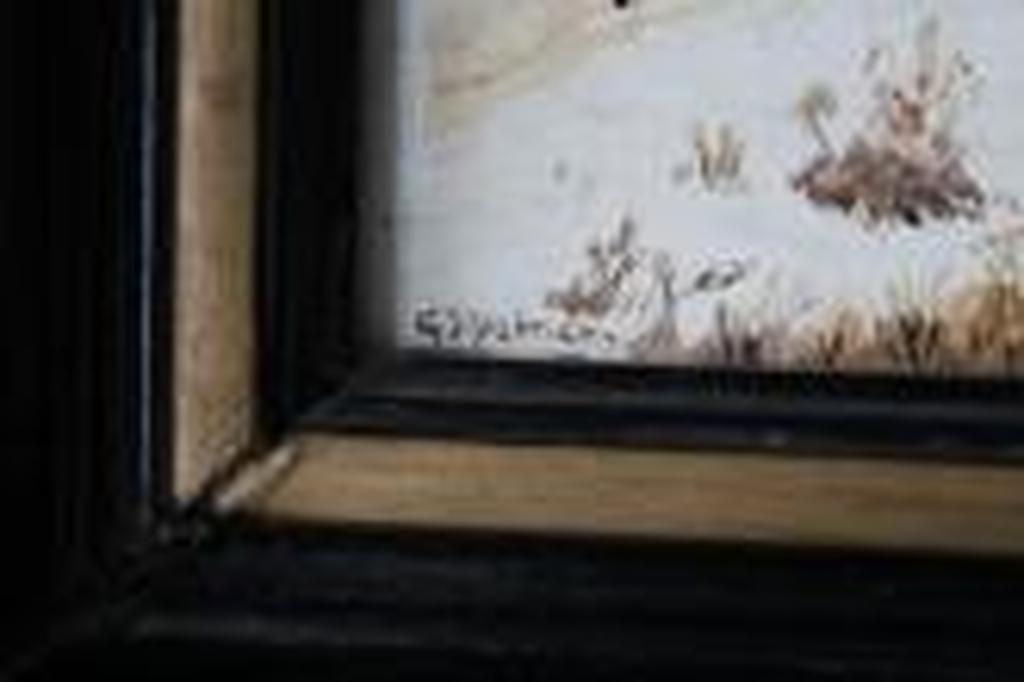 G.J. Dalman - G.J. Dalman - winterlandschap met molen en schaatsers kopen? Bied vanaf 65!