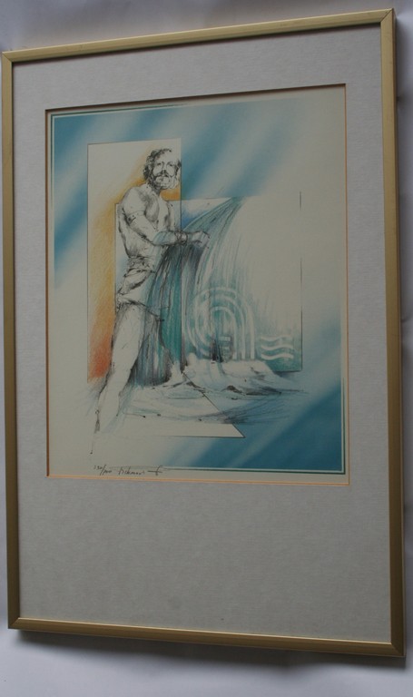 Ronald van Rikxvoort - Zeefdruk genummerd en gesigneerd - Mythologisch figuur kopen? Bied vanaf 1!