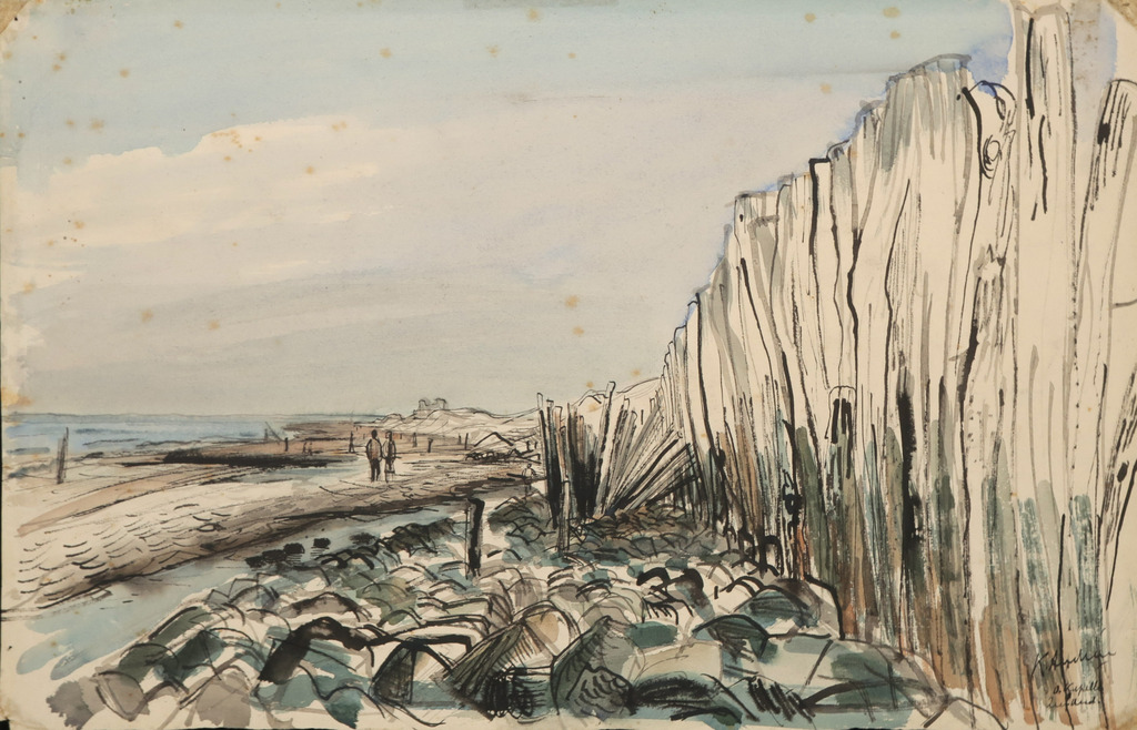 Kees Andrea: Aquarel, O, Kapelle Zeeland kopen? Bied vanaf 1!