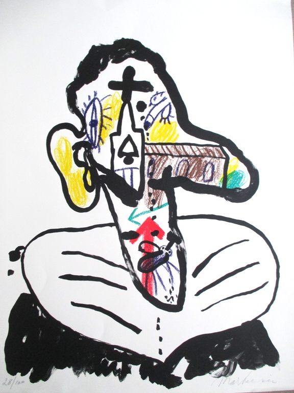 Anton Martineau, kleurenzeefdruk 1997 verkocht voor € 40!