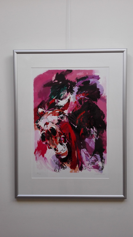 Lou Thissen, zeefdruk op papier in aluminium lijst verkocht voor € 75!