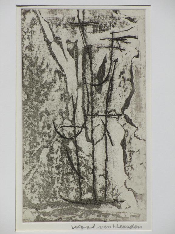 Wout van Heusden, Abstractie van boten, Ets verkocht voor € 60!