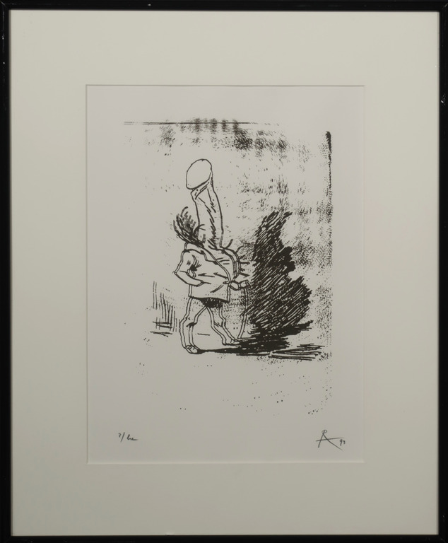 Rob Scholte: Litho, La lanque au chat no. 30 verkocht voor € 75!