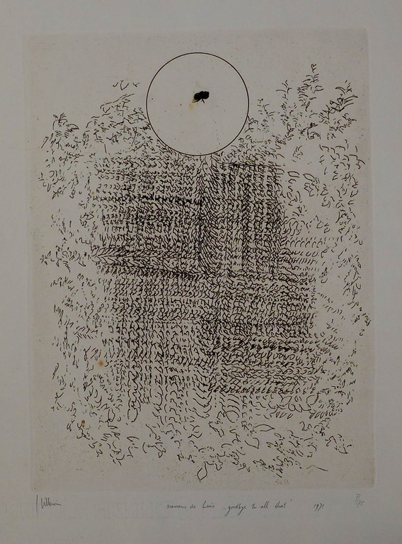 Jaap Hillenius, ets uit 1971 verkocht voor € 40!