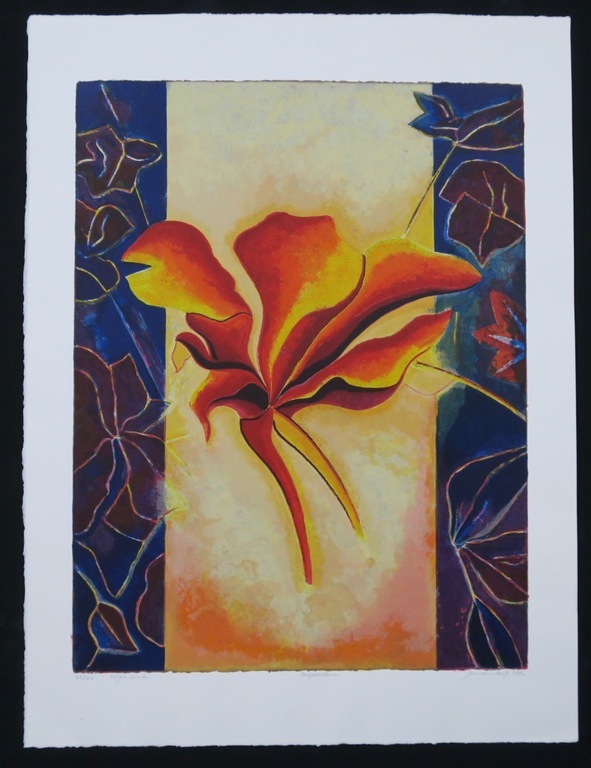 Jan van Delft: Zeefdruk, Tropaeolum kopen? Bied vanaf 1!