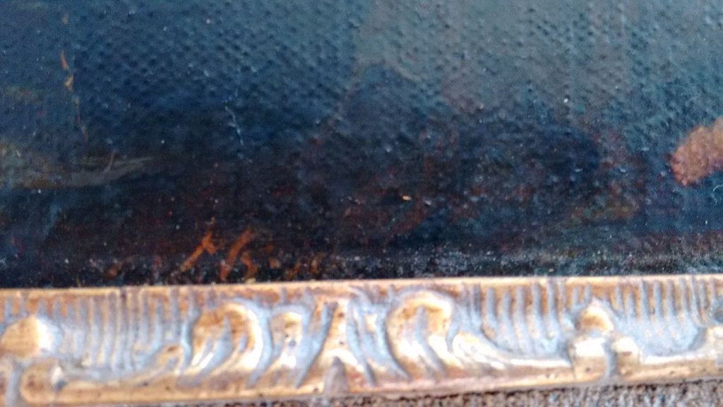 17 de eews, authentiek schilderij, titel: de bruidstoet, onleesbare handtekening kopen? Bied vanaf 220!