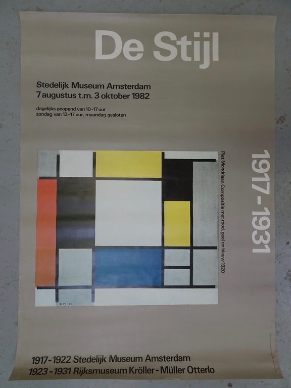 Piet Mondriaan: 4 kleuren offset druk, De Stijl kopen? Bied vanaf 1!