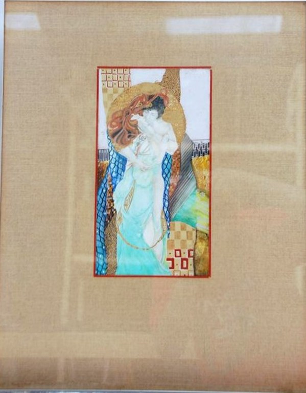 MEIRING GABRIEL OLIE OP HOUT  verkocht voor € 350!