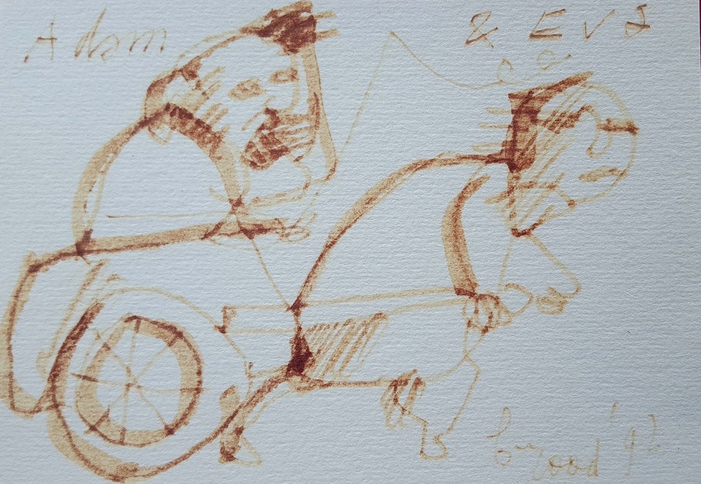 Herman Brood: originele tekening, Adam & Eva kopen? Bied vanaf 125!