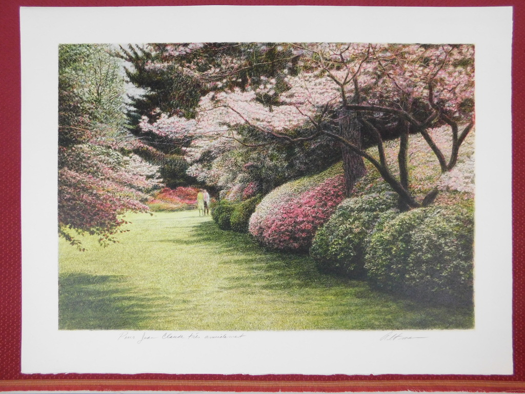 Harold Altman - Kleurenlitho - Strolling in the Spring verkocht voor € 45!