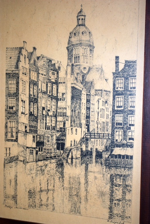 LITHO AMSTERDAM x2: KOLKJE & MUNT (Louis Landré 1875-1952) kopen? Bied vanaf 20!