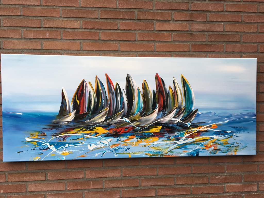 Gena- Fantasie Sailing- Gesigneerd-2017 kopen? Bied vanaf 250!