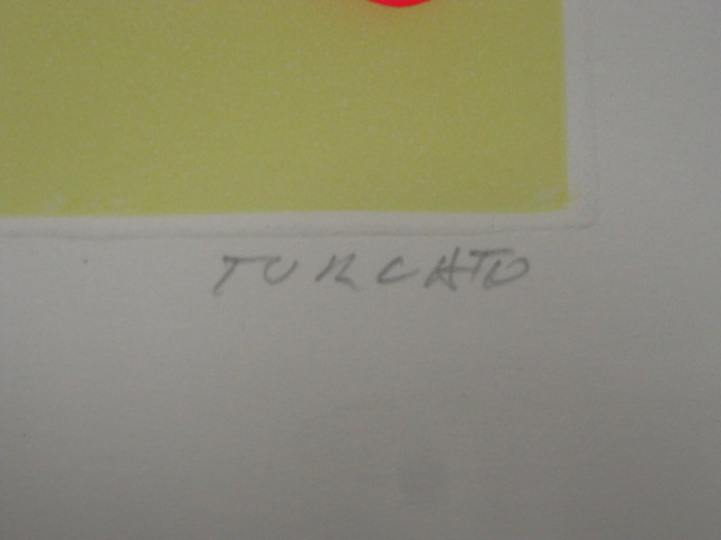 Giulio Turcato 1912-1995 - grondlegger FORMA1 - Lithografie "compositie" gesign  kopen? Bied vanaf 1!