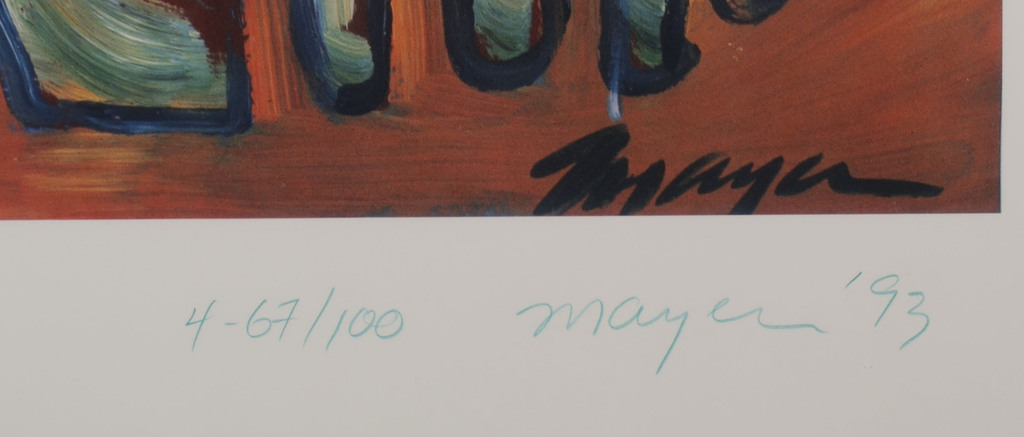 Onbekend gesigneerd: Offset, Oiseaux II - Ingelijst kopen? Bied vanaf 1!