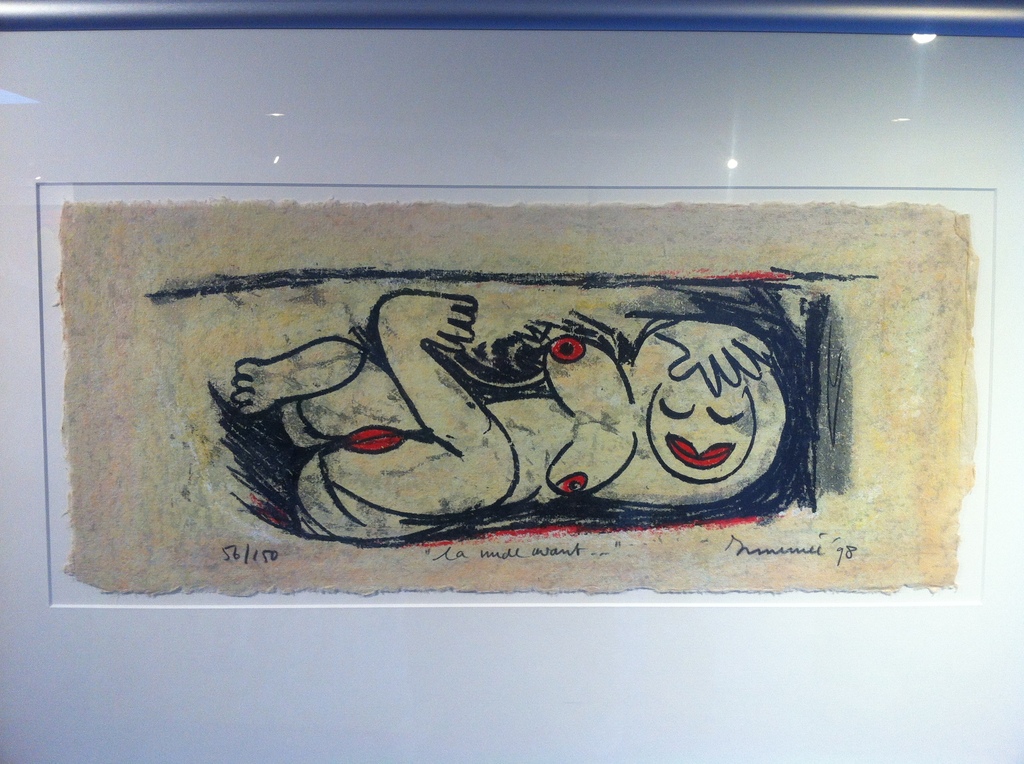 Hans Innemee Originele unieke zeefdruk Le nude avant verkocht voor € 120!