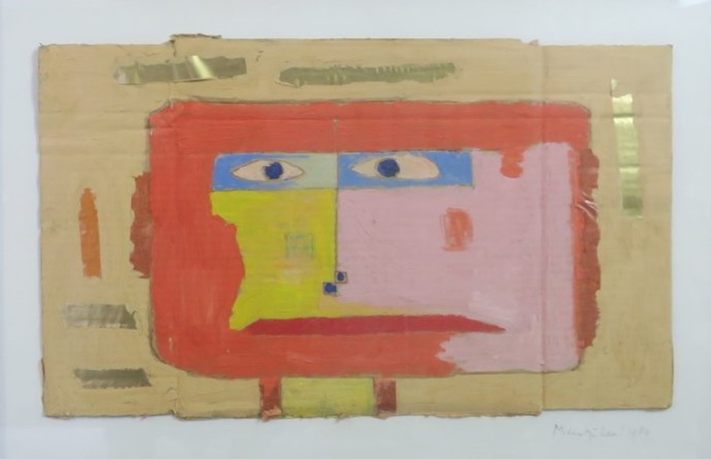 Meertje Kaal: Acryl op karton, Homerus himself - Ingelijst kopen? Bied vanaf 1!