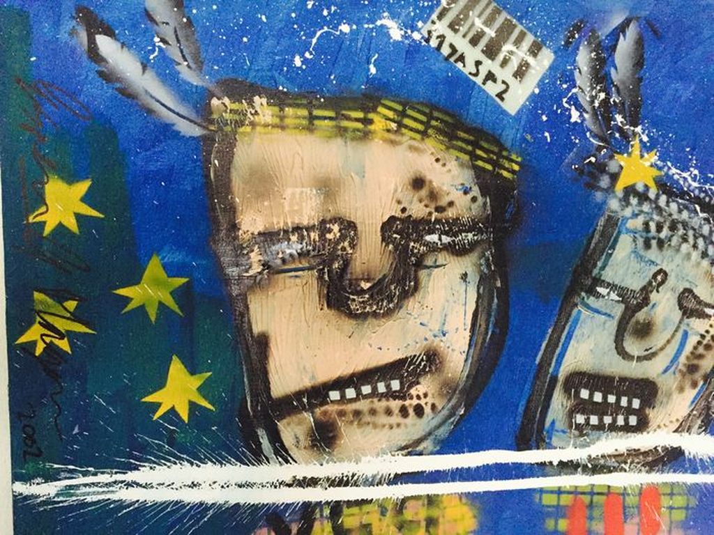 Greger Espen Hagen schilderij, Titel: rangers, uit 2002, 80 x 60 cm kopen? Bied vanaf 280!