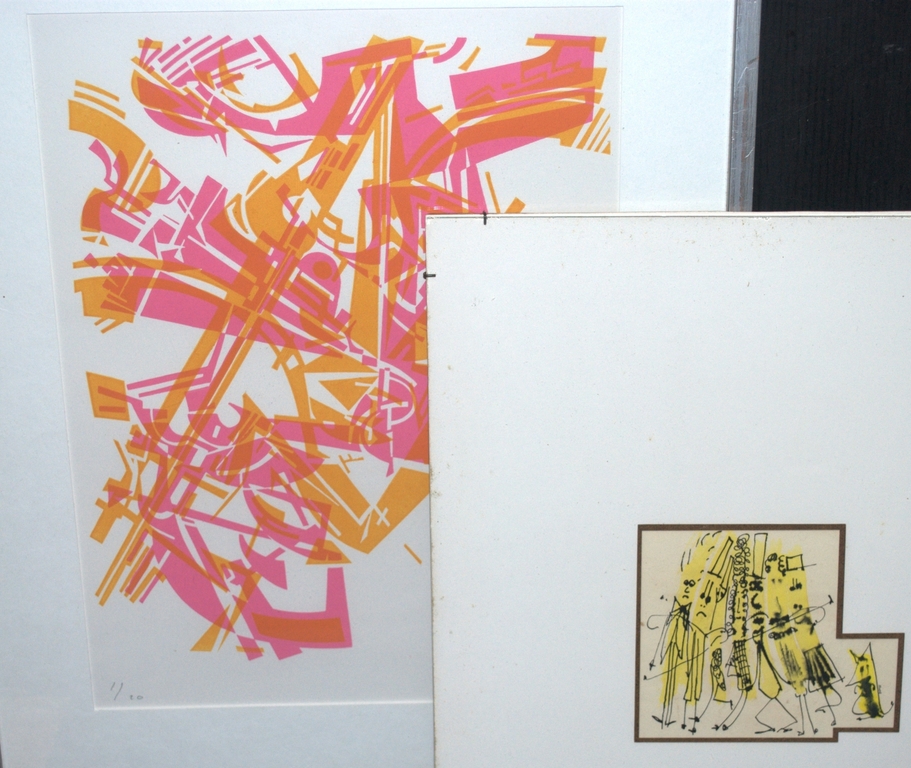 kavel van 2: litho 1/20 en aquarel - gesigneerd kopen? Bied vanaf 45!