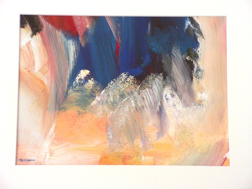 Marten Randa  -  acrylverf op papier  -  zonder titel verkocht voor € 35!