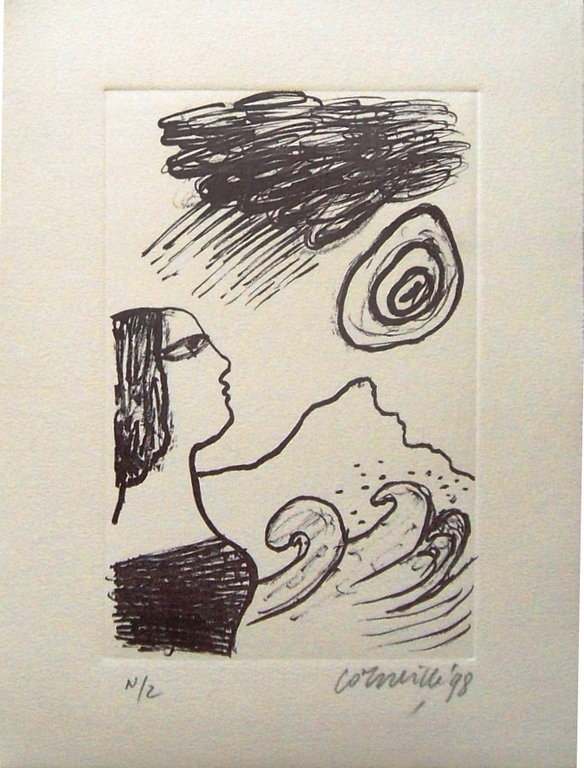 Corneille : vrouw, zee en golven verkocht voor € 65!