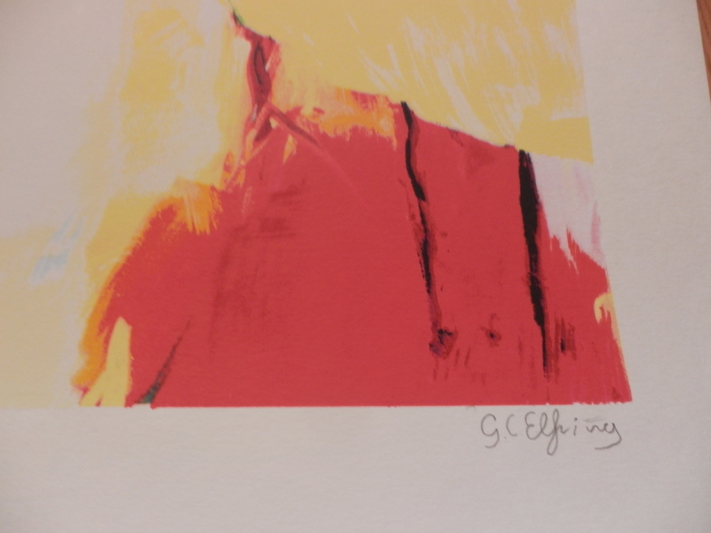 GERDA ELFRING  Grote Zeefdruk  LANDSCHAP MET BOMEN kopen? Bied vanaf 125!