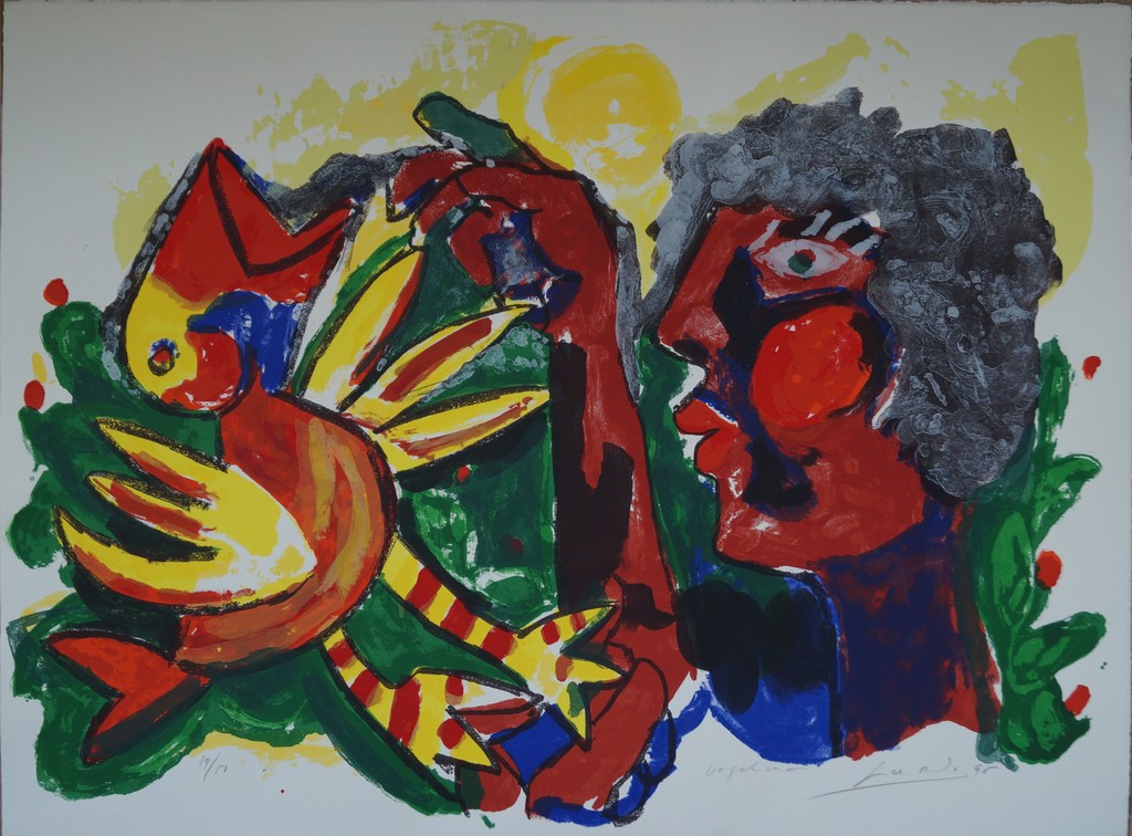 John Lie a Fo - gesigneerde zeefdruk - Vogelman kopen? Bied vanaf 1!