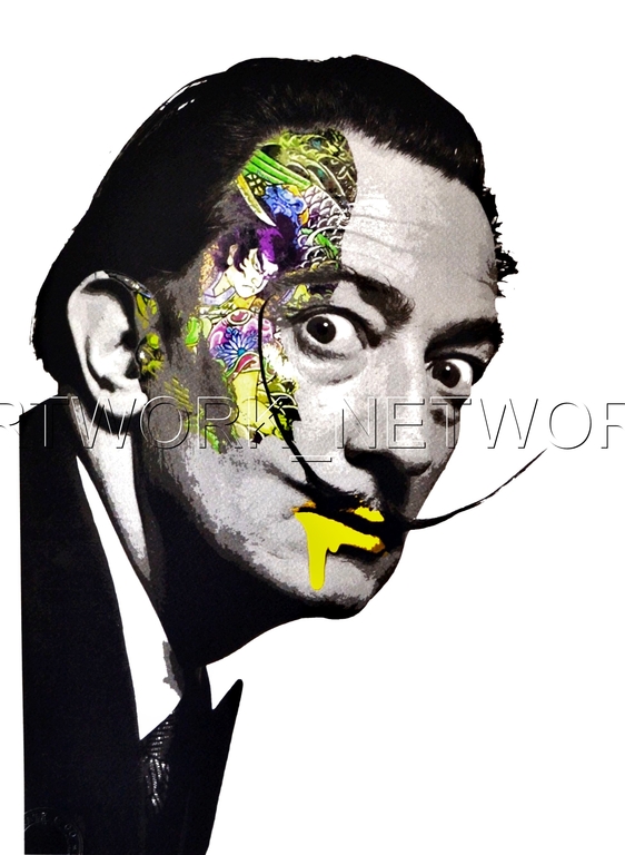 Large Print Painting "Dali Tatoo" Signed Numbered A/P or 1 to 100 with COA kopen? Bied vanaf 1!