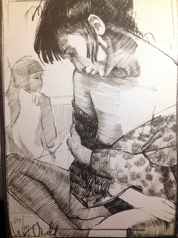 Nico Vrielink, zeefdruk, gesigneerd verkocht voor € 40!