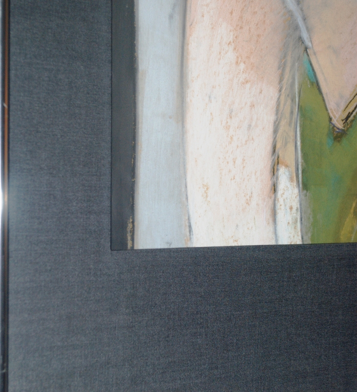 Abstracte pastel op papier - gesigneerd, 1987, fraai ingelijst kopen? Bied vanaf 35!