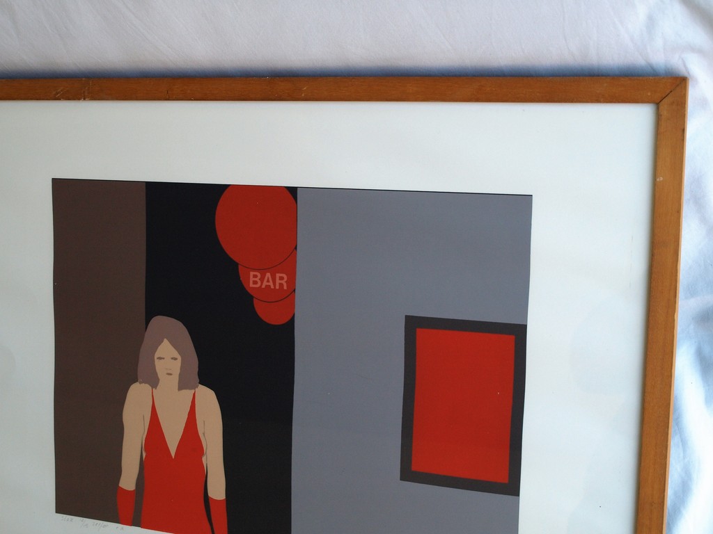 Coos Dieters: Zeefdruk , Stad – gesigneerd & ingelijst – 1976 – nr 13/15  kopen? Bied vanaf 35!