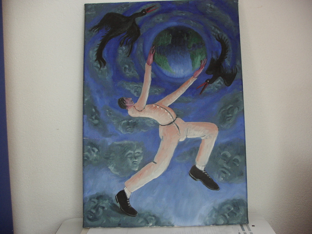 Frans Franciscus olieverf  atlas, 1992 kopen? Bied vanaf 75!